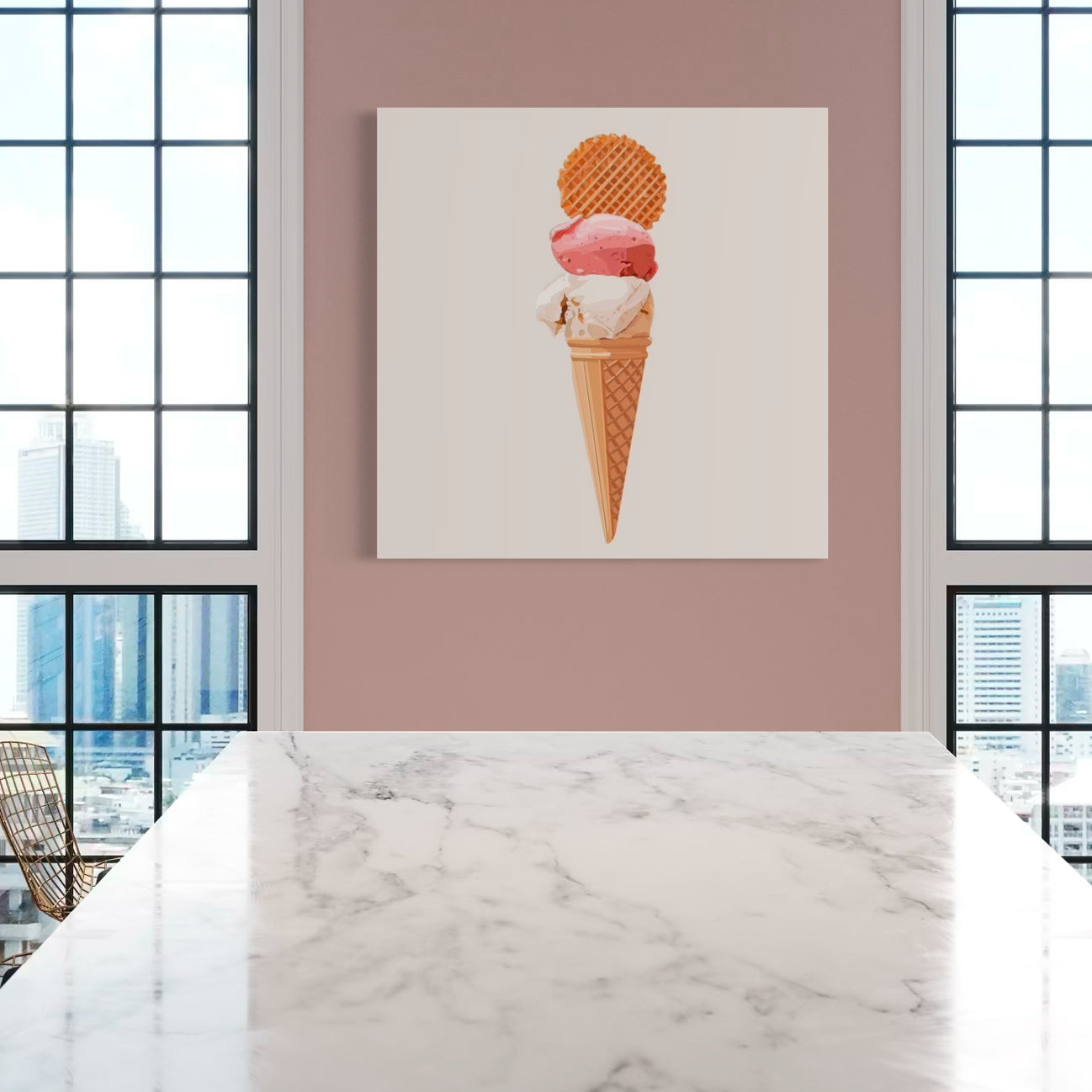 Cuadro decorativo canvas Helado 003