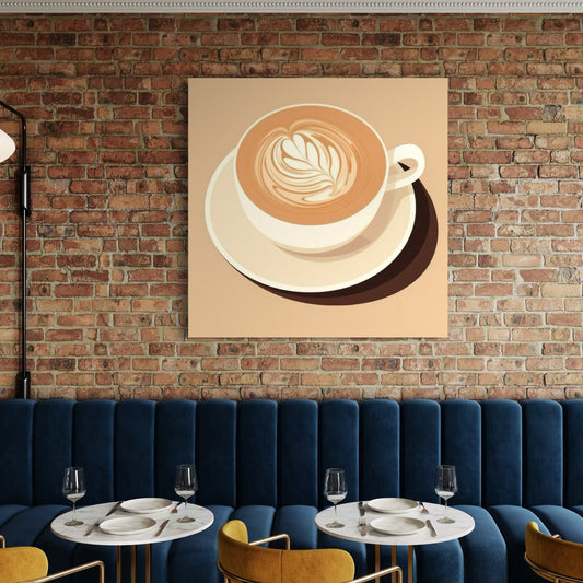 Cuadro decorativo canvas Arte latte 003