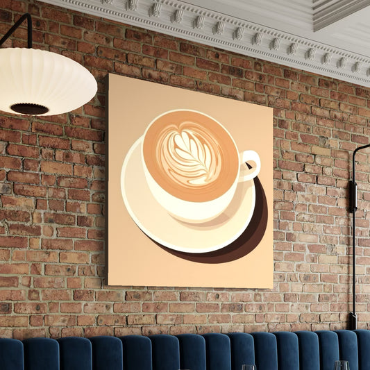 Cuadro decorativo canvas Arte latte 003