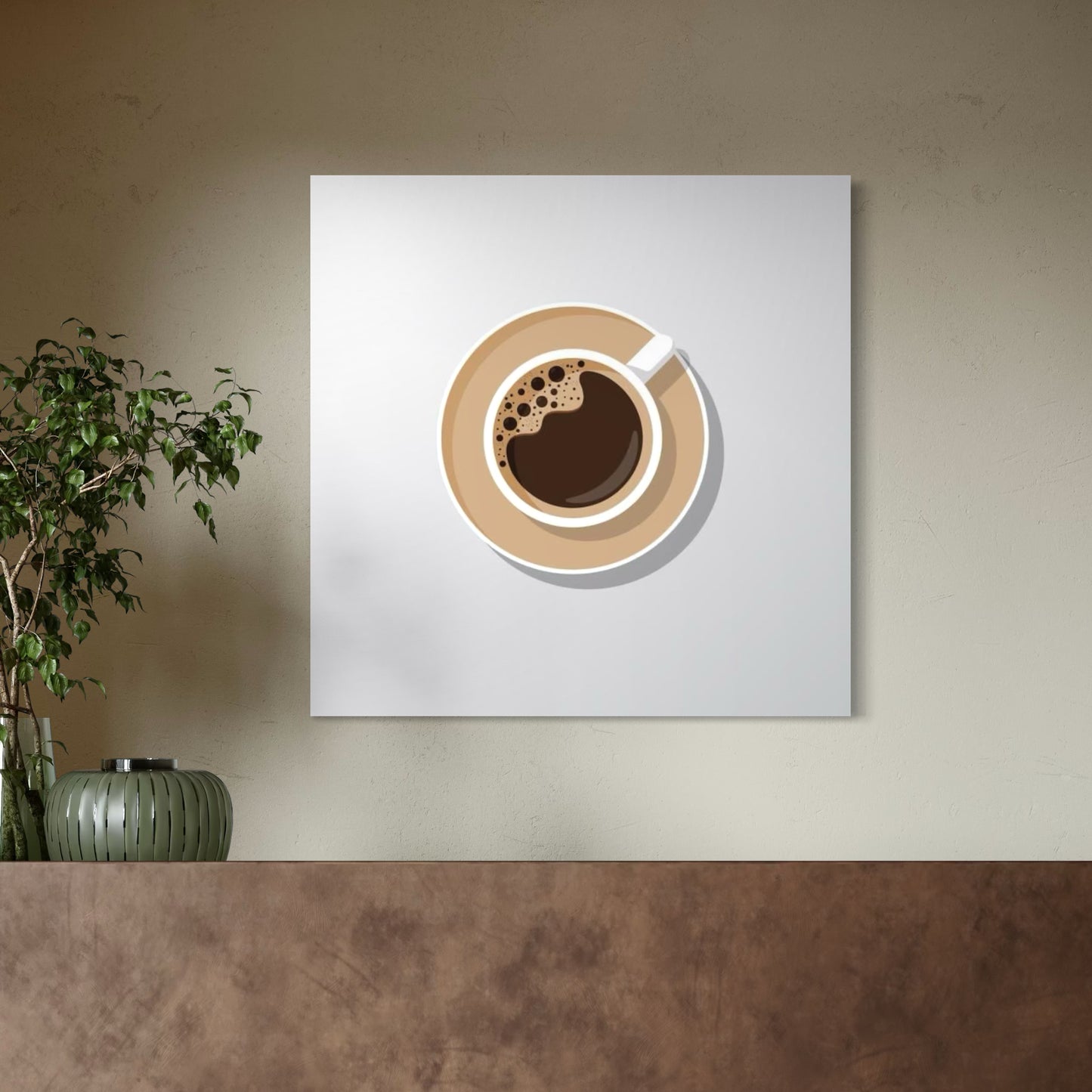 Cuadro decorativo canvas Café americano