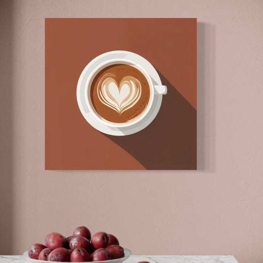 Cuadro decorativo canvas Arte latte 002