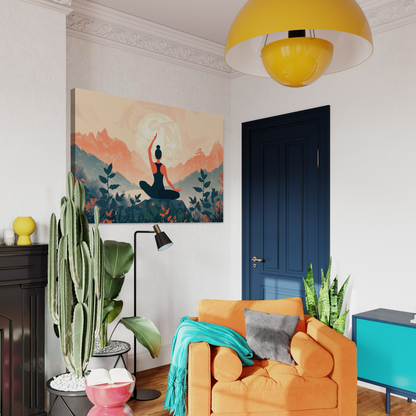 Cuadro decorativo canvas Meditación 015