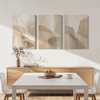Set de 3 cuadros verticales Desert Flow