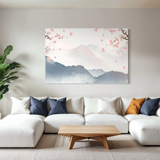 Cuadro decorativo canvas Cerezos