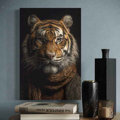 Cuadro decorativo canvas Tigre 013