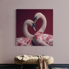 Cuadro decorativo canvas Cisnes 001