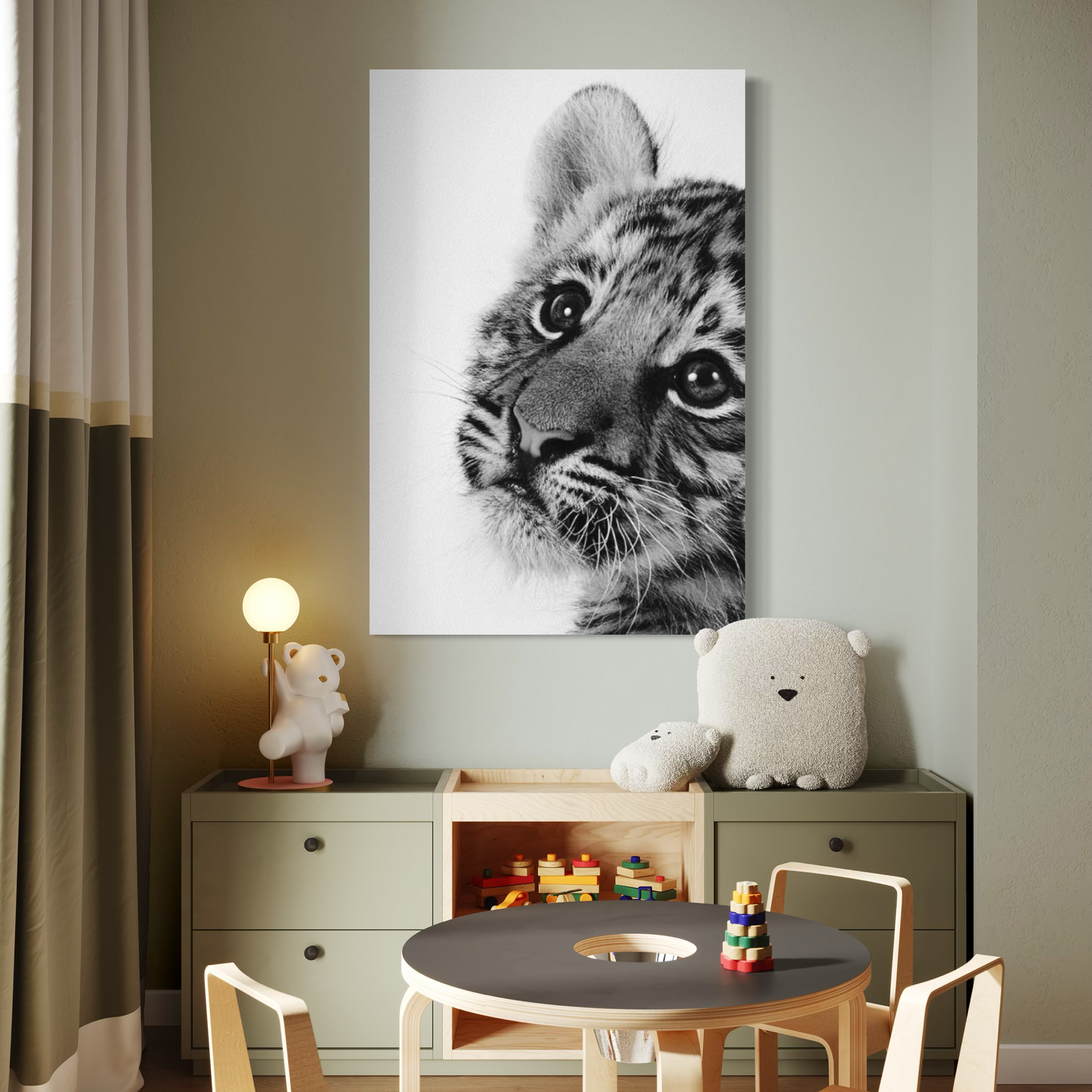 Cuadro decorativo canvas Tigre 015