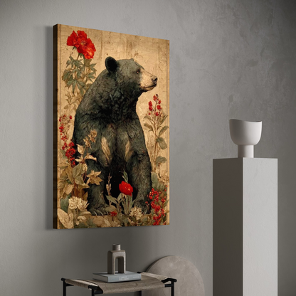 Cuadro decorativo canvas Oso 018
