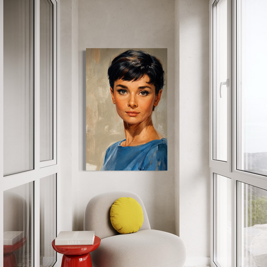 Cuadro decorativo canvas Audrey Hepburn 003
