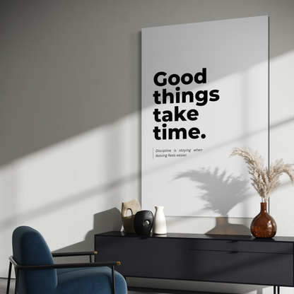 Cuadro decorativo canvas Good things take time
