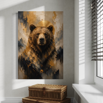 Cuadro decorativo canvas Oso 017