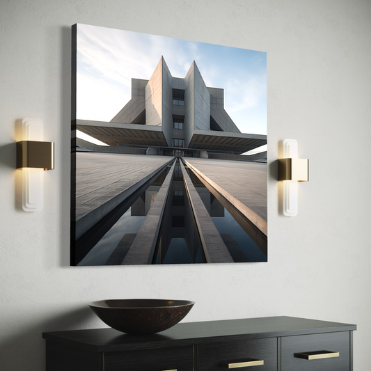 Cuadro decorativo canvas Arquitectura brutalista 005