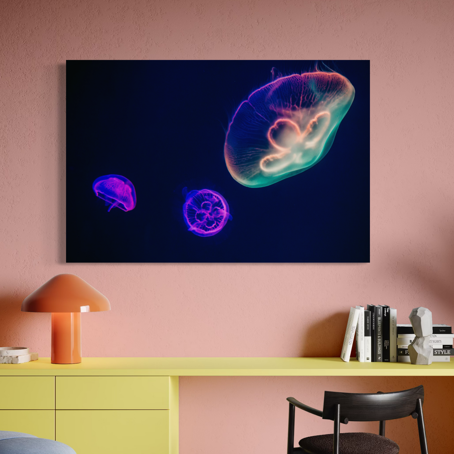 Cuadro decorativo canvas Medusas 002