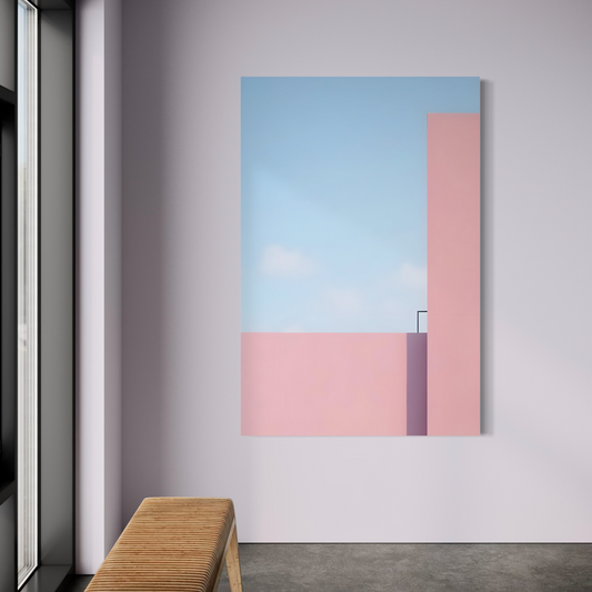 Cuadro decorativo canvas Arquitectura minimalista 005