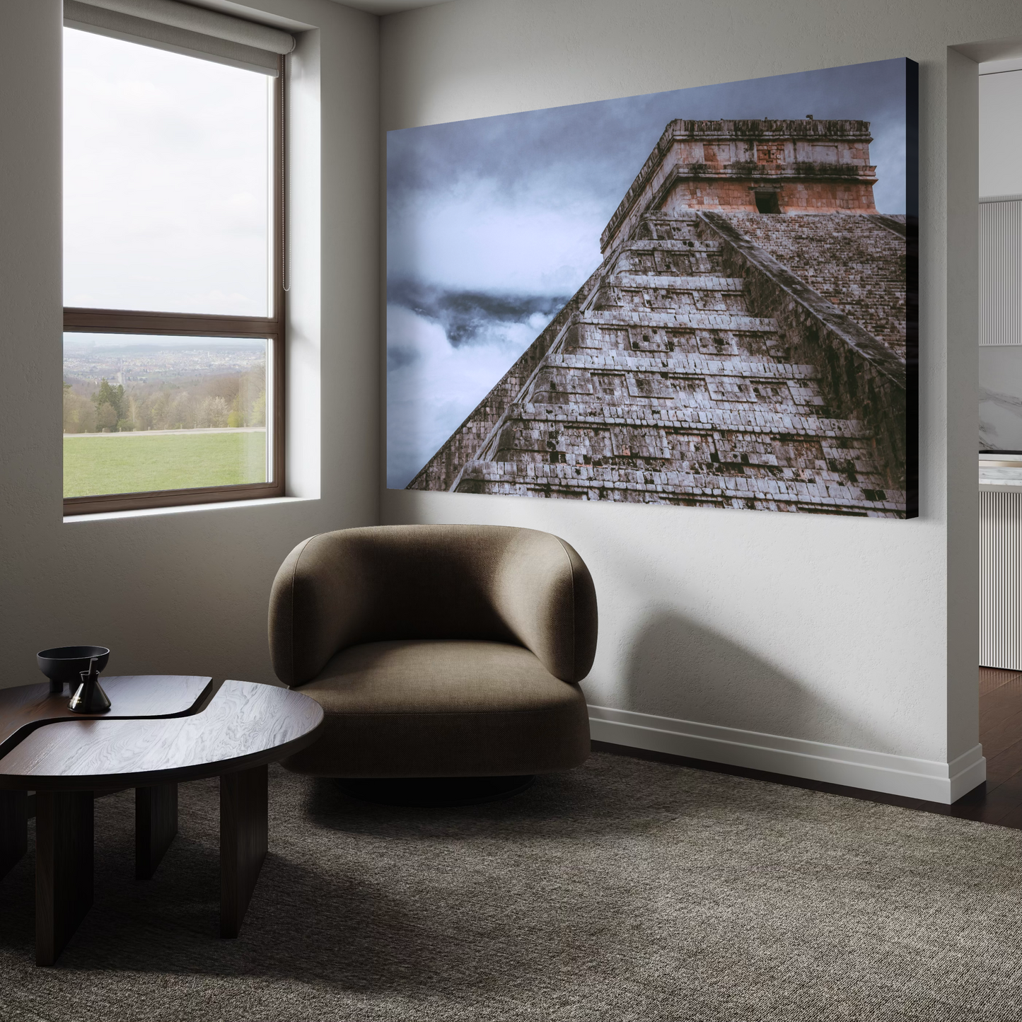 Cuadro decorativo canvas Pirámide de Kukulcán 002