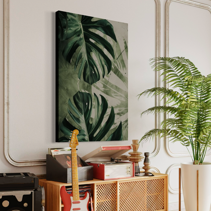 Cuadro decorativo canvas Monstera 002