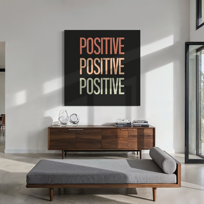 Cuadro decorativo canvas Positive