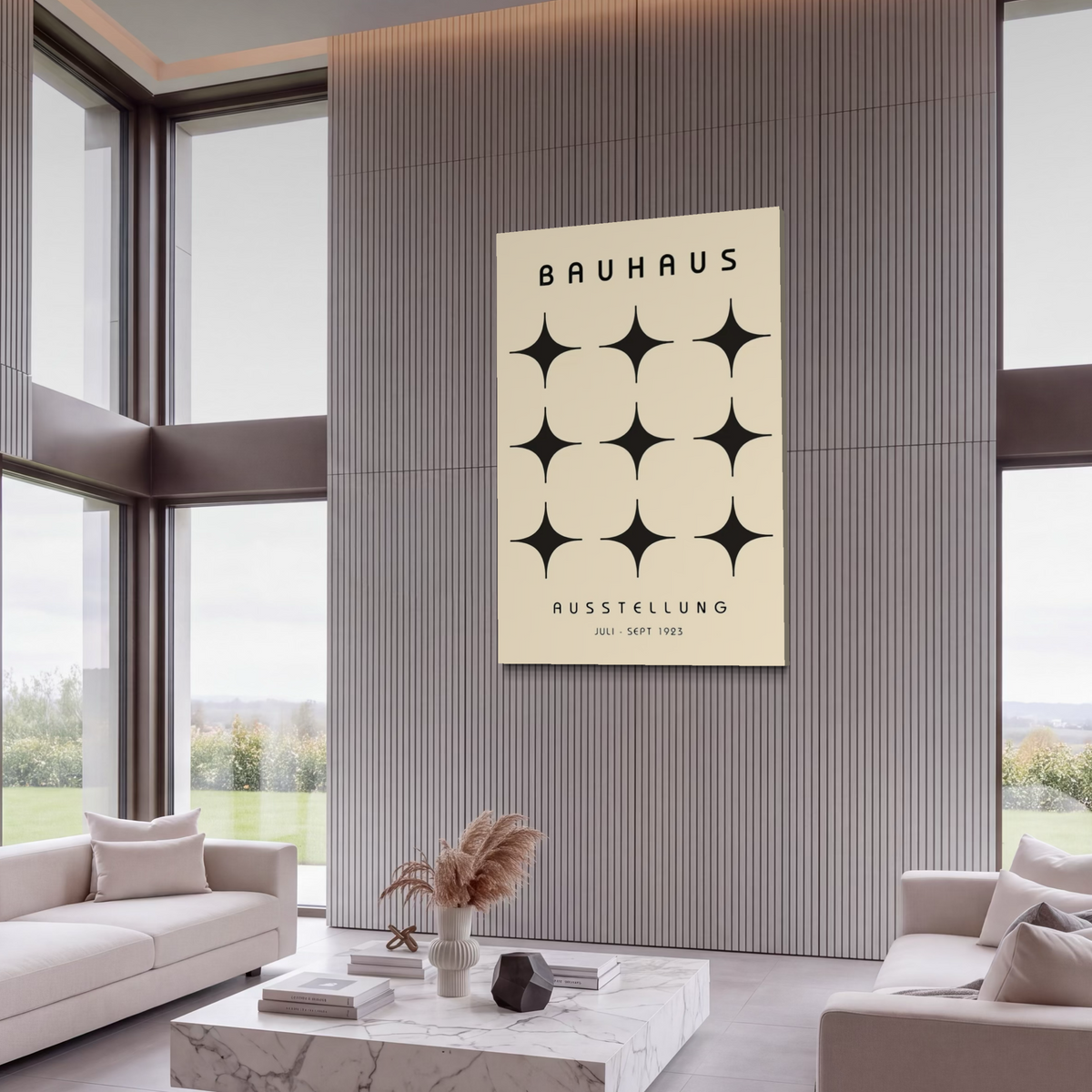 Cuadro decorativo canvas Bau Haus 014