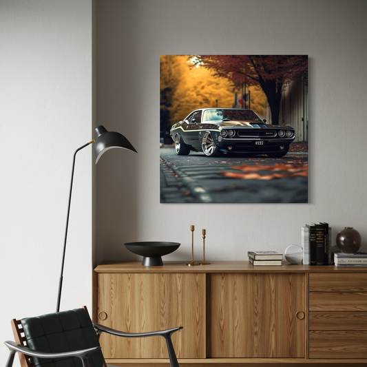 Cuadro decorativo canvas Dodge Challenger 001