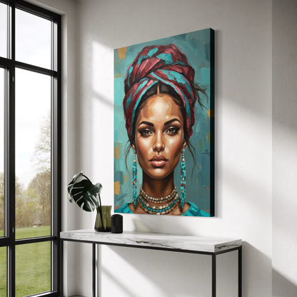 Cuadro decorativo canvas Turquoise Soul