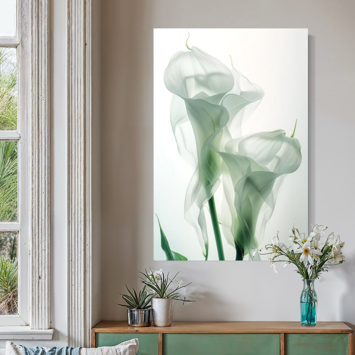 Cuadro decorativo canvas Alcatraces 001