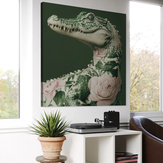 Cuadro decorativo canvas Cocodrilo 002
