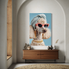 Cuadro decorativo canvas Poodle 001