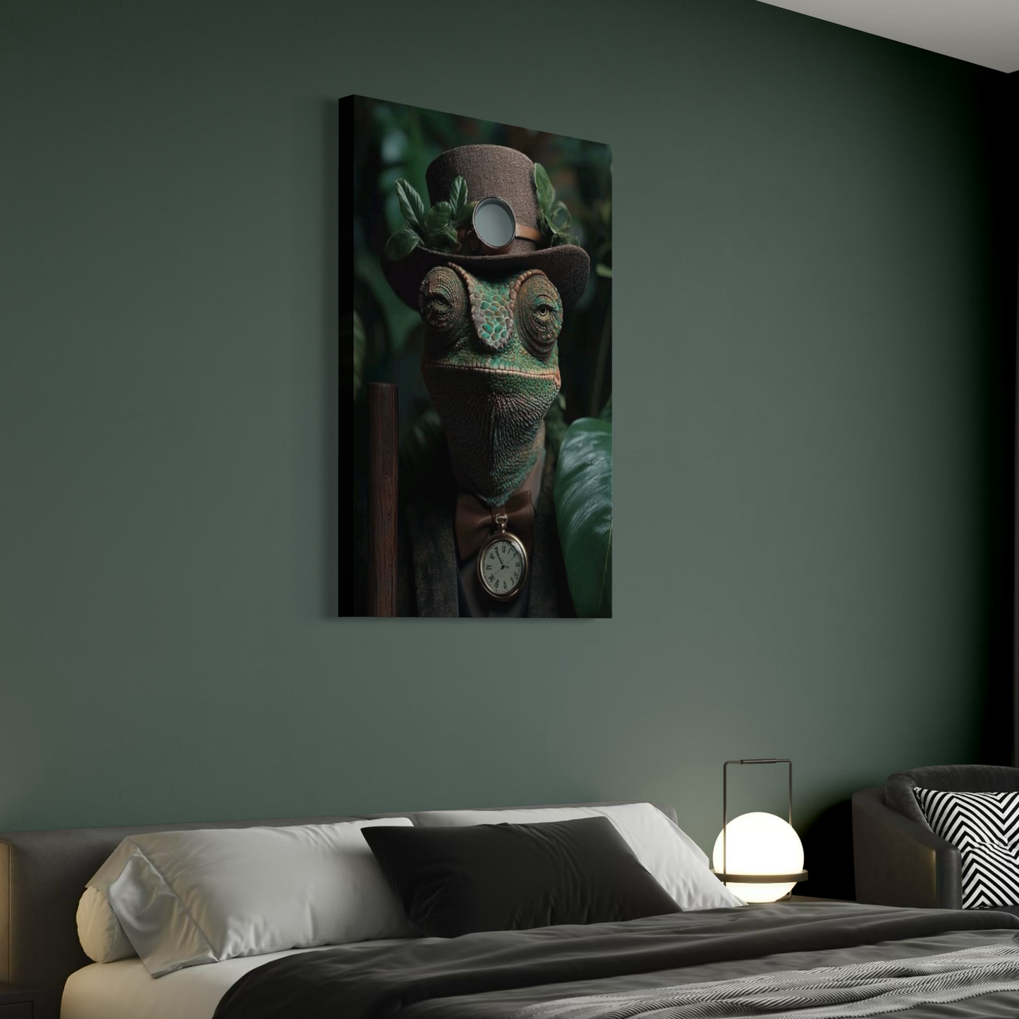 Cuadro decorativo canvas Camaleón 004