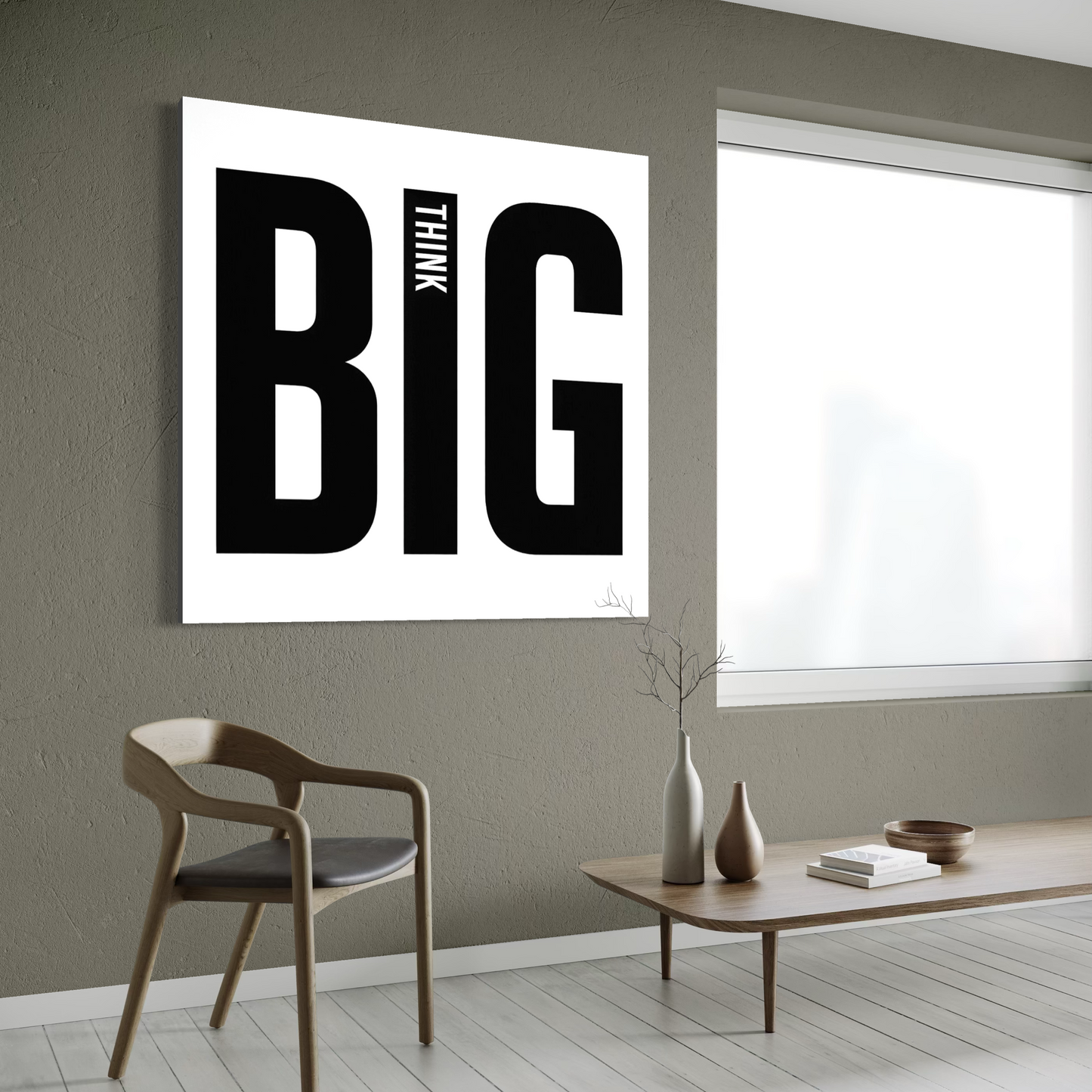 Cuadro decorativo canvas Think big