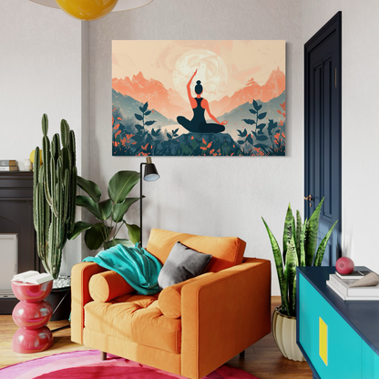 Cuadro decorativo canvas Meditación 015