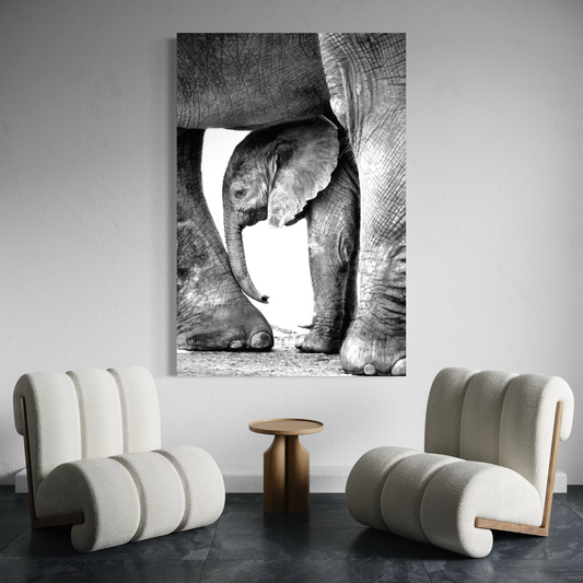 Cuadro decorativo canvas Elefantes 015