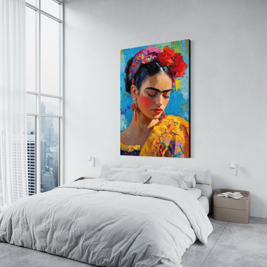 Cuadro decorativo canvas Frida 009