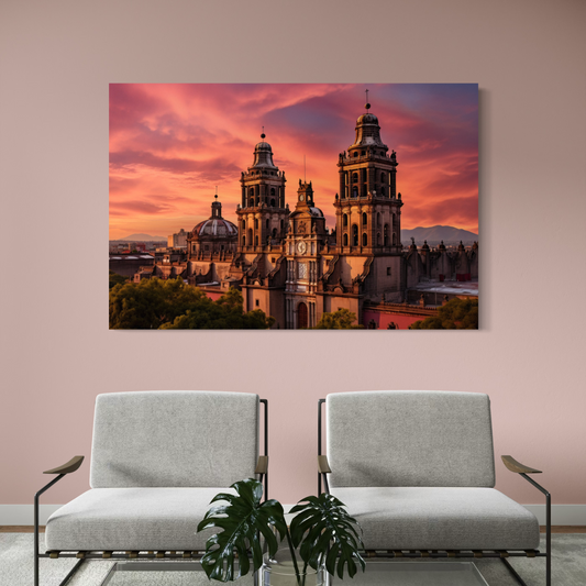 Cuadro decorativo canvas Catedral CDMX 001