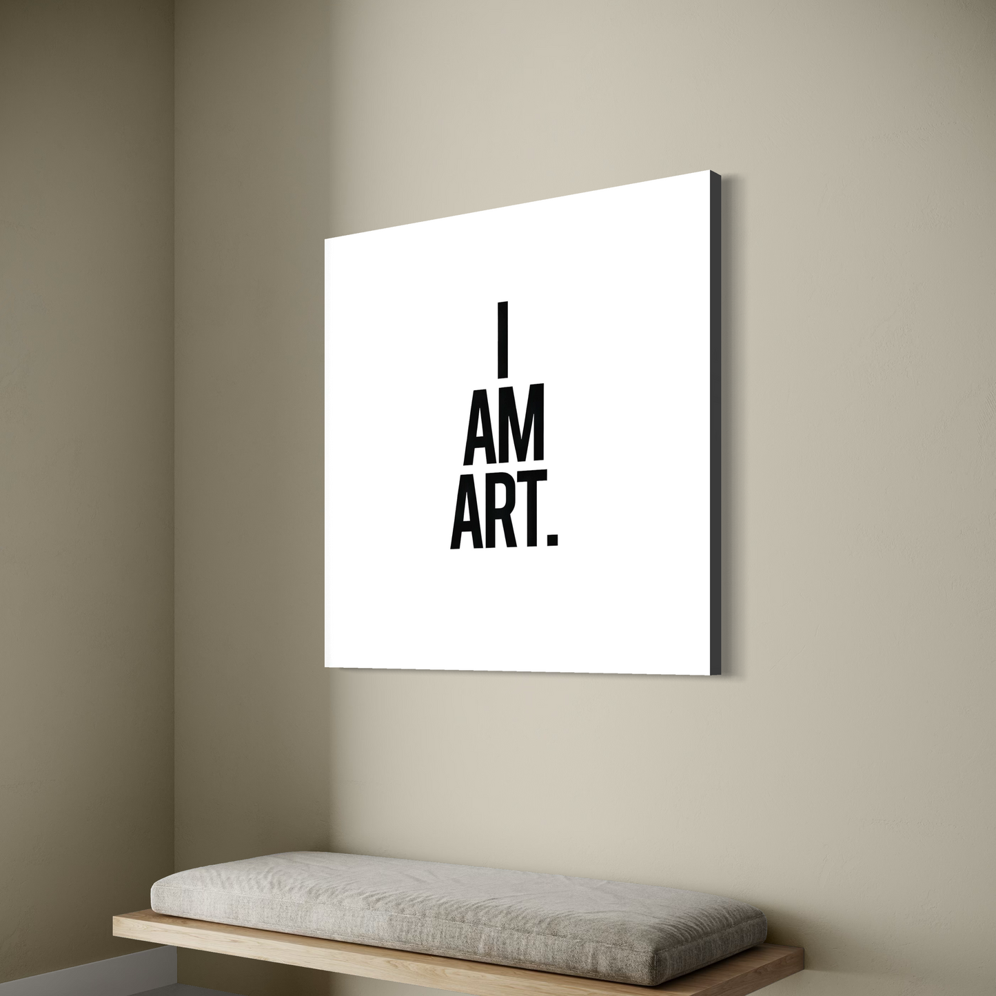 Cuadro decorativo canvas I am art