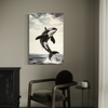Cuadro decorativo canvas Orca 001