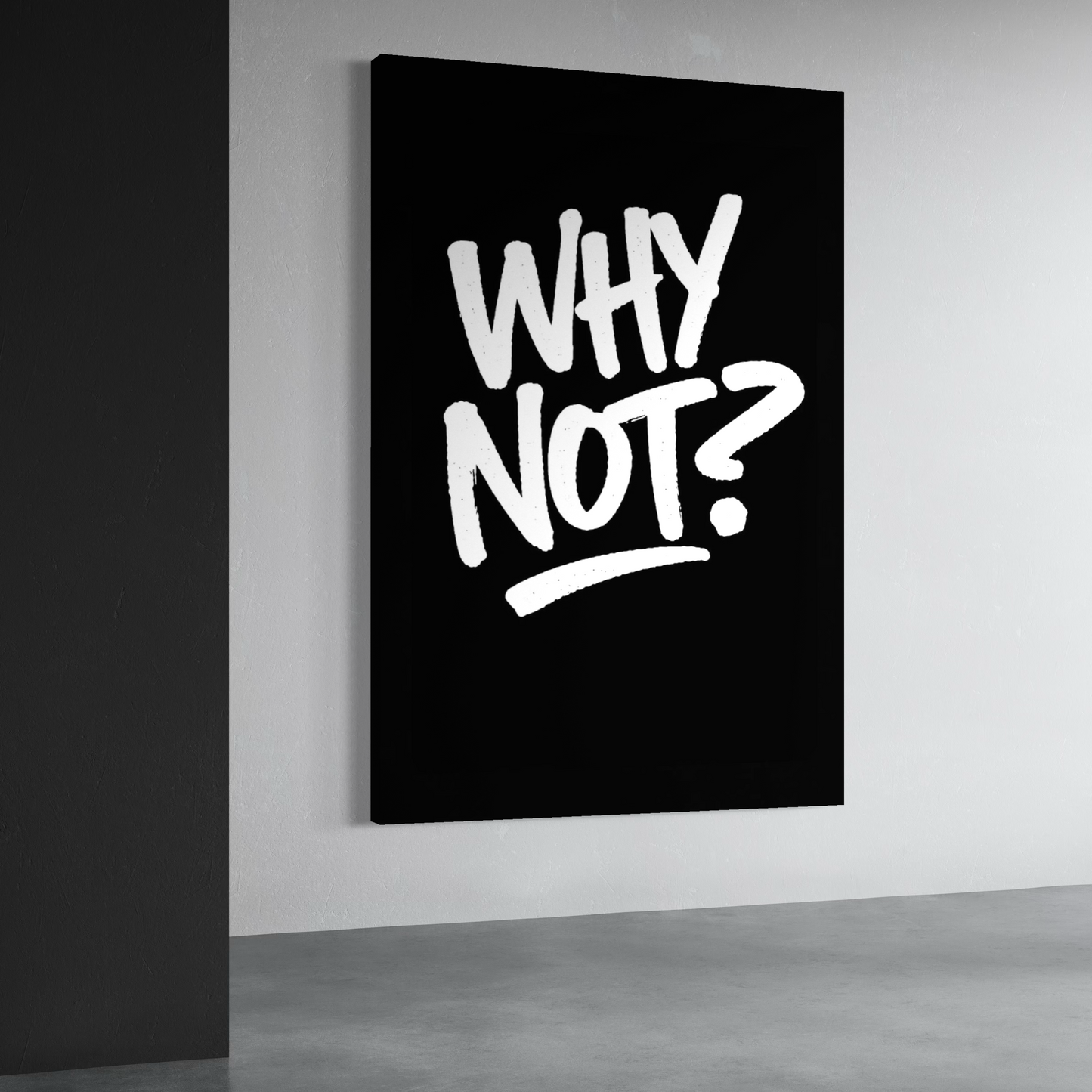 Cuadro decorativo canvas Why not ?