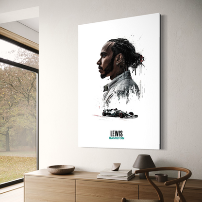 Cuadro decorativo canvas Lewis Hamilton 003