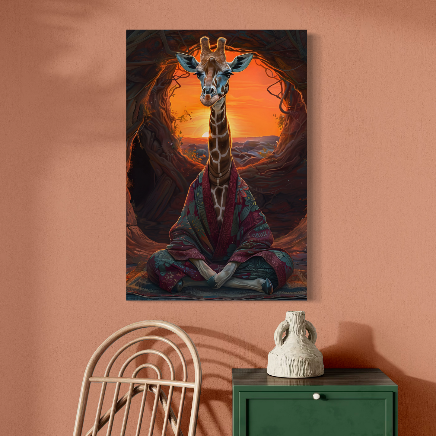 Cuadro decorativo canvas Jirafa 009