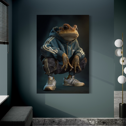 Cuadro decorativo canvas Sapo 001
