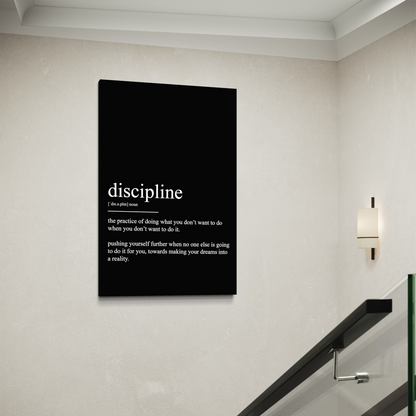 Cuadro decorativo canvas Discipline 005