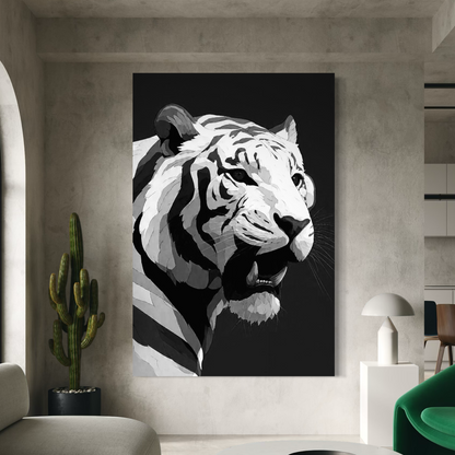 Cuadro decorativo canvas Tigre 019