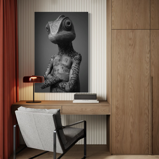 Cuadro decorativo canvas Camaleón 002