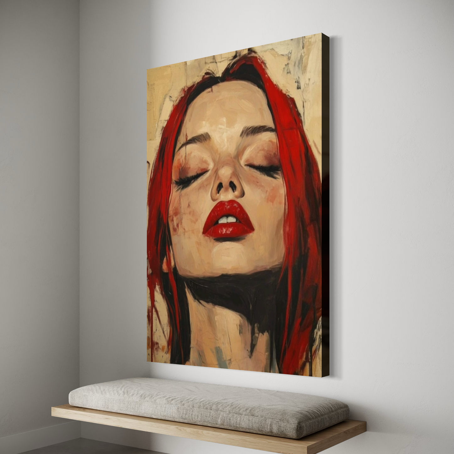 Cuadro decorativo canvas Closed Eyes