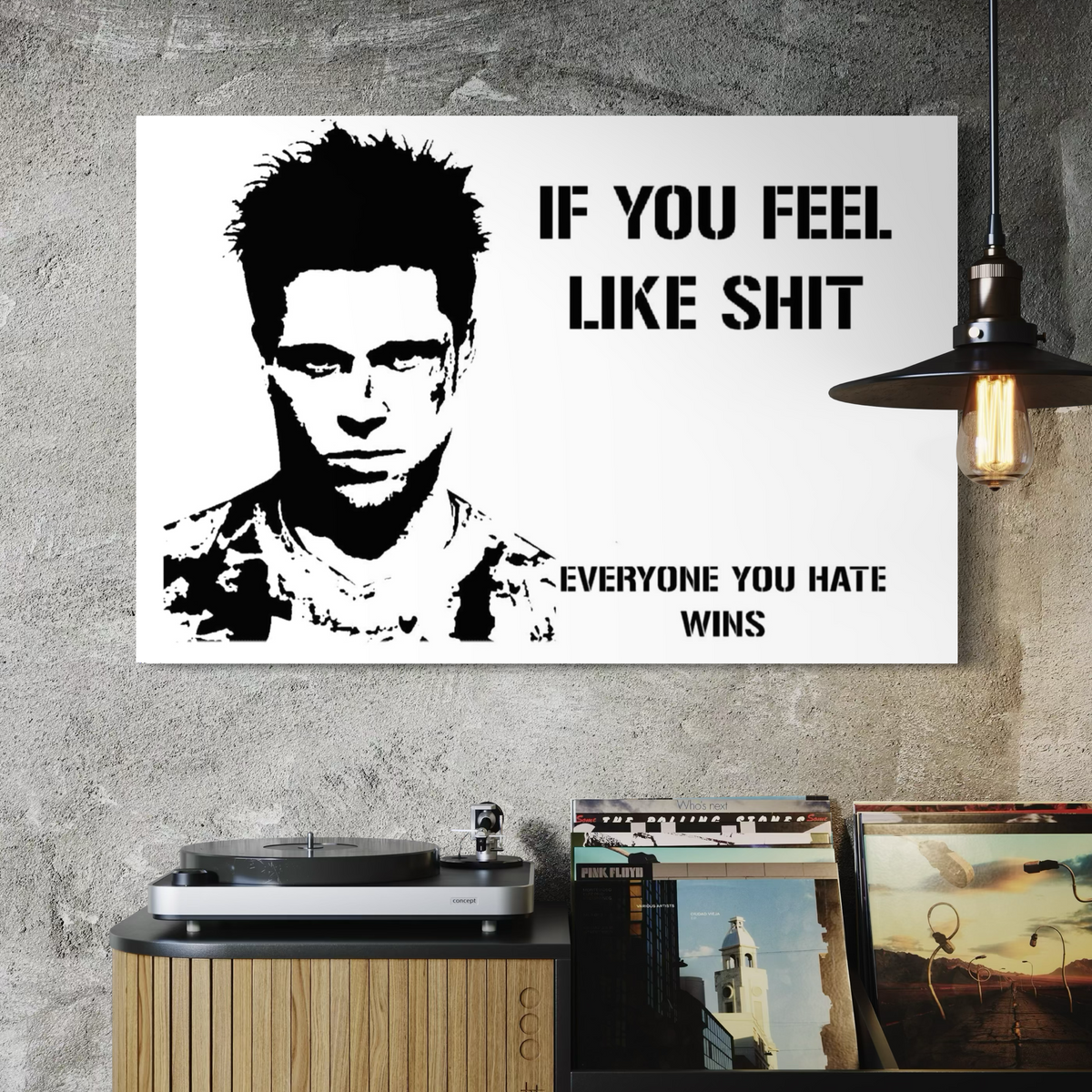 Cuadro decorativo canvas If you feel like shit