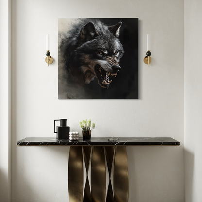 Cuadro decorativo canvas Lobo 006