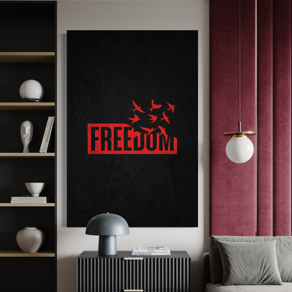 Cuadro decorativo canvas Freedom