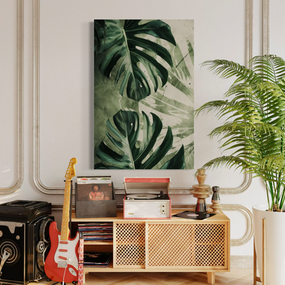 Cuadro decorativo canvas Monstera 002