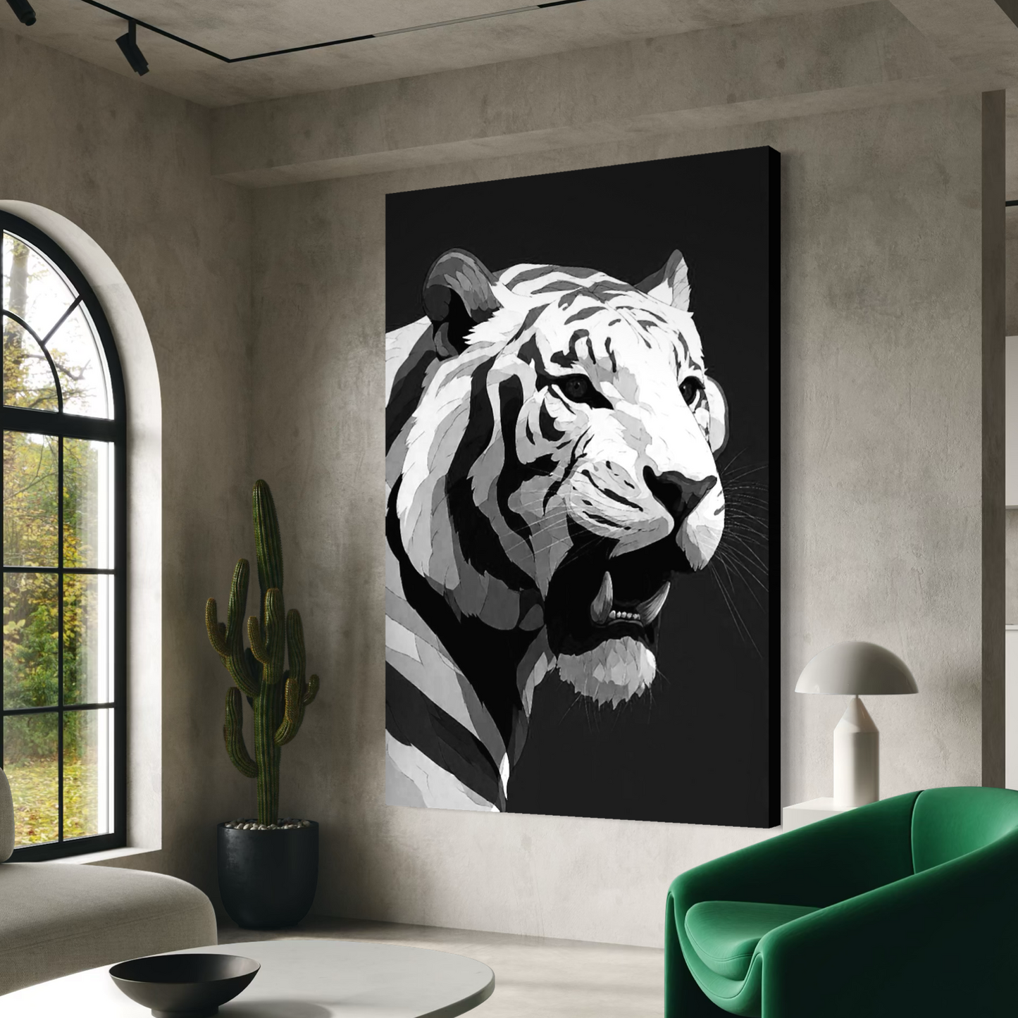 Cuadro decorativo canvas Tigre 019