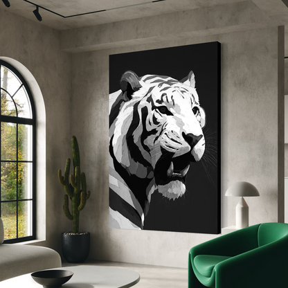 Cuadro decorativo canvas Tigre 019