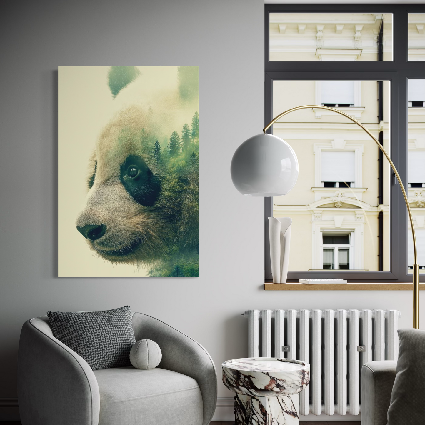 Cuadro decorativo canvas Panda 005